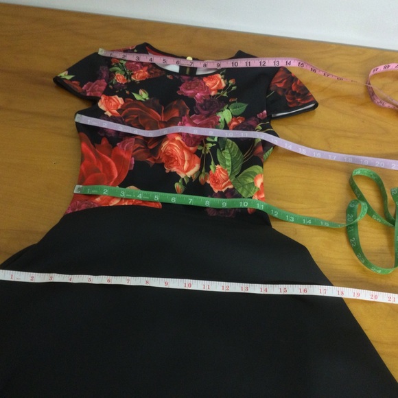 Ted Baker London Xylee Skater Mini Dress Size 0 00 In Floral Print Preppy Women - Picture 12 of 13